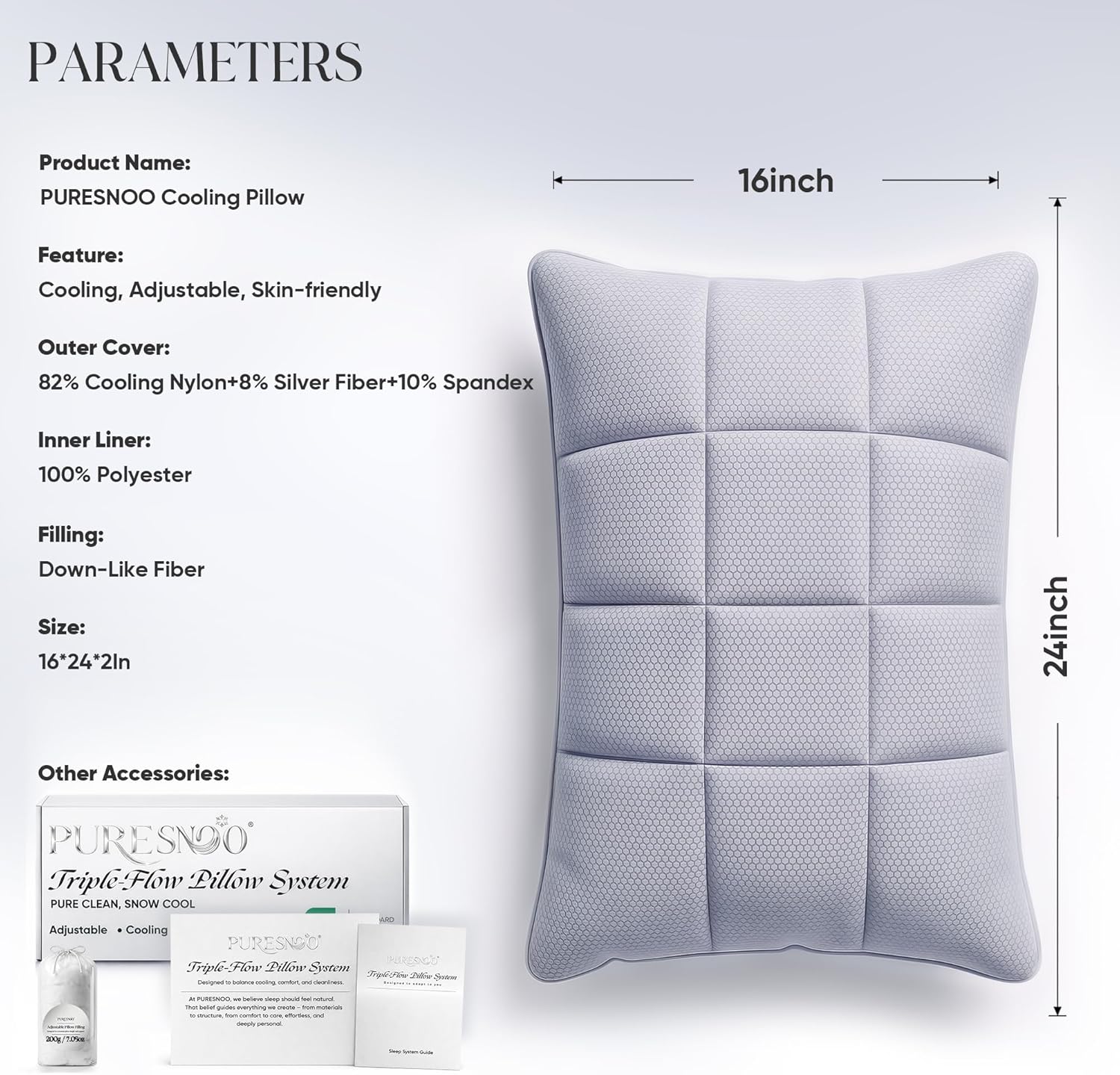 Puresnoo Cooling Pillow